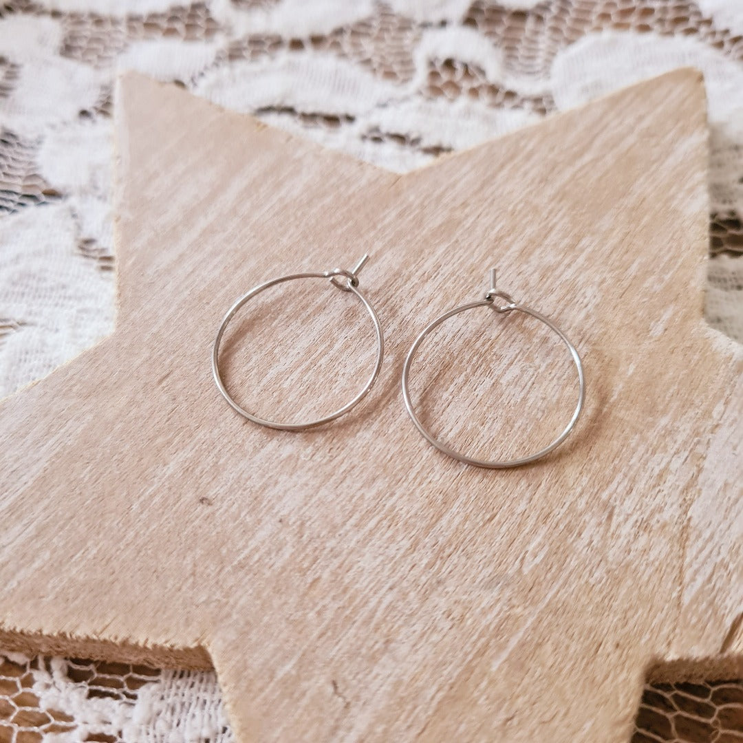 Basisoorbel zilveren ring small