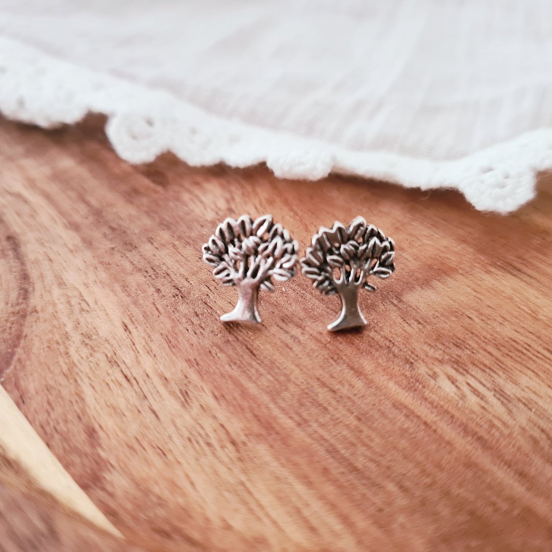 steker boompje zilver elegant