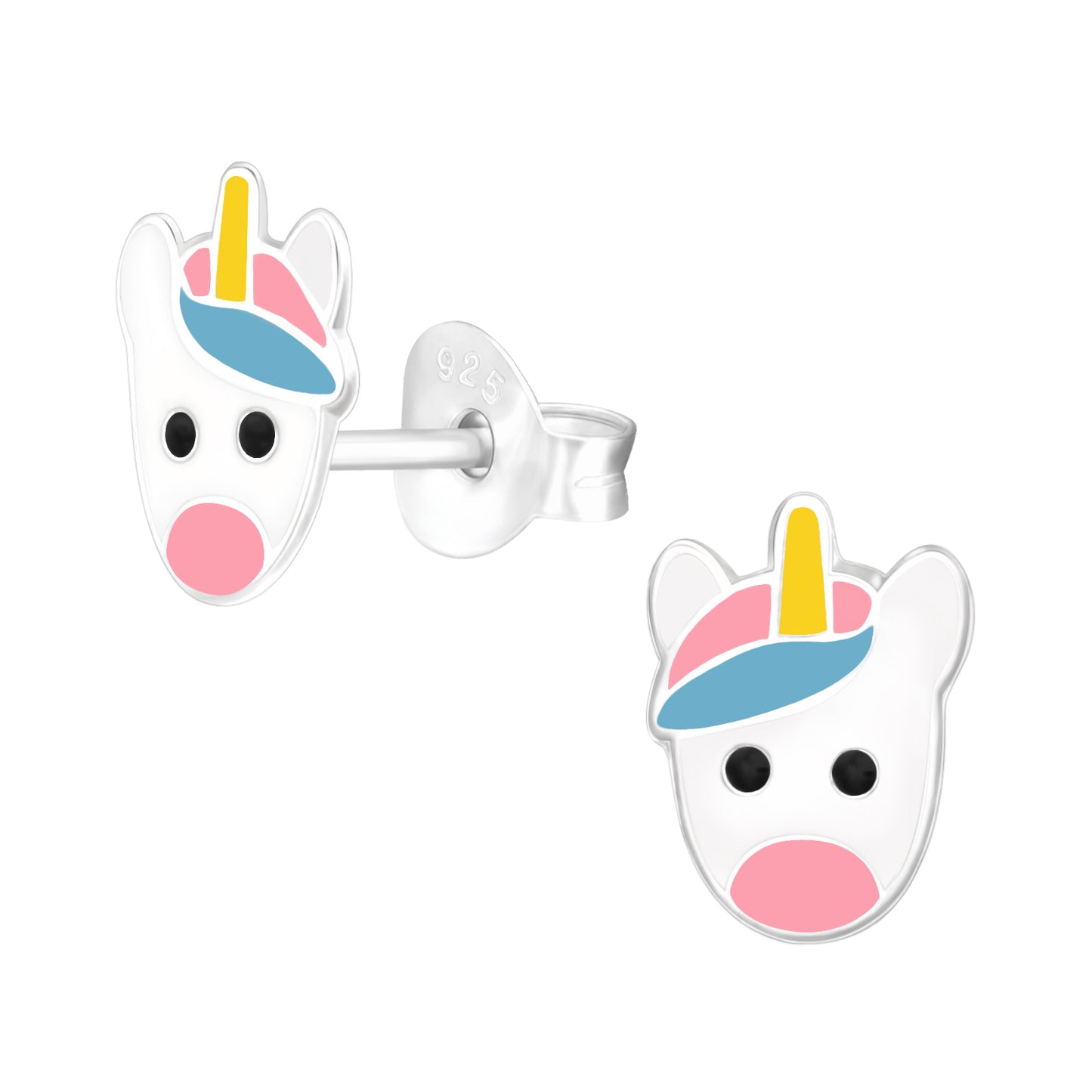 Unicorn oorbellen 925 sterling zilver voor kinderen