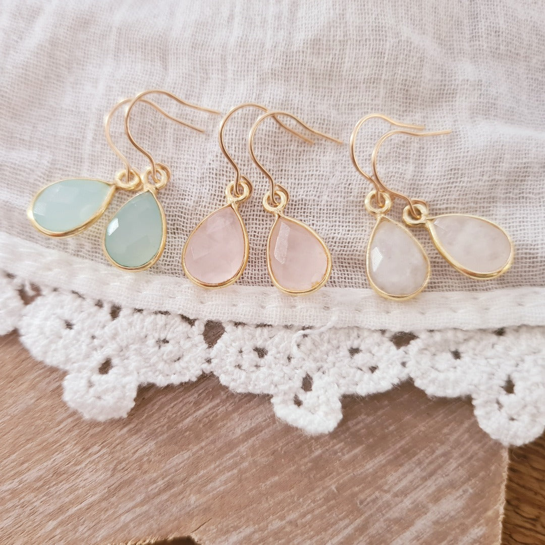 Oorbellen way down we go 14 krt goud verguld