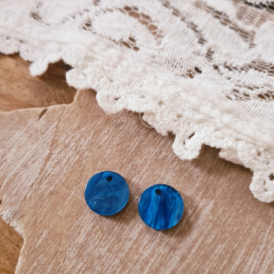 Mix&match resin hangertje blauw