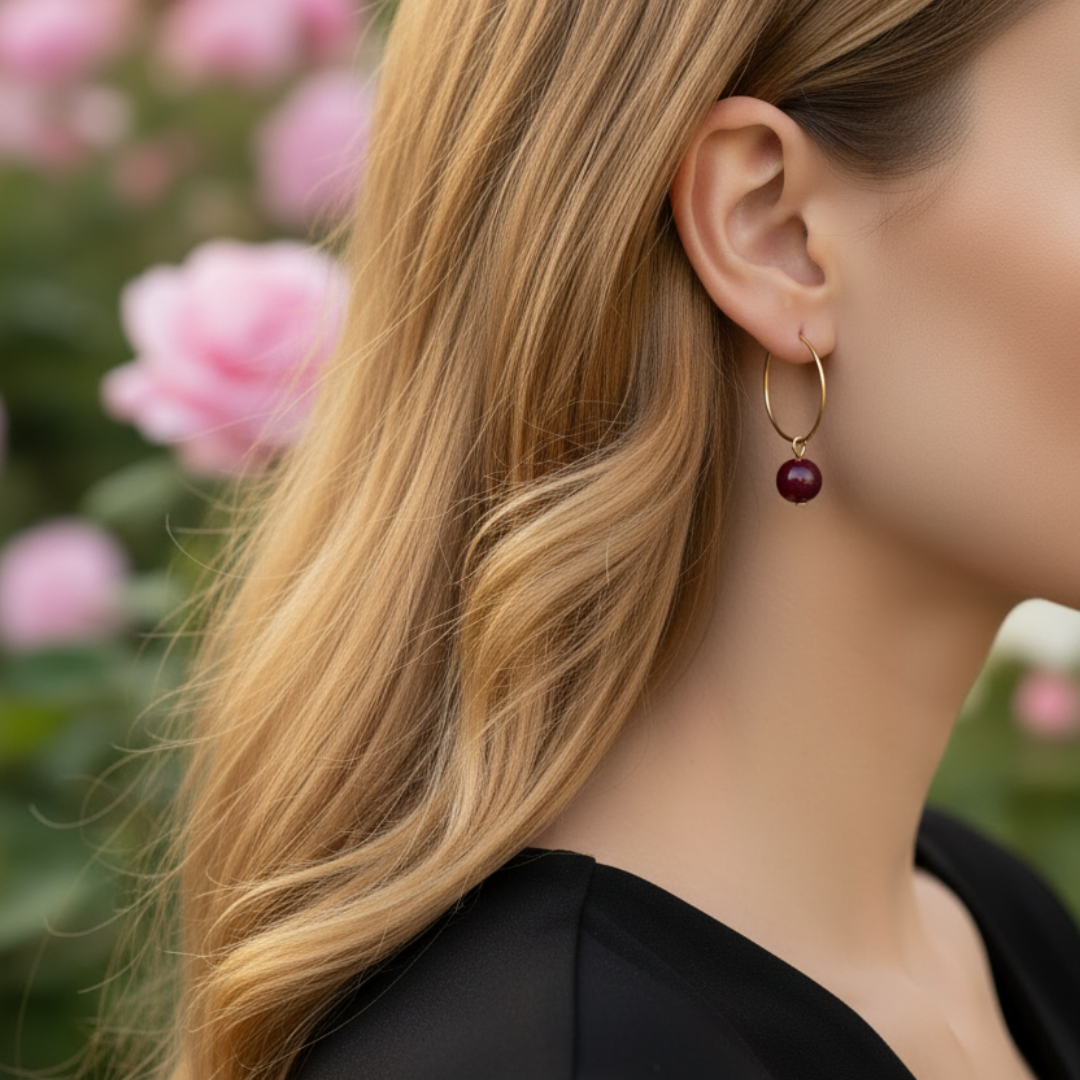 Bordeaux ringen goudkleurig lichtgewicht duurzaam