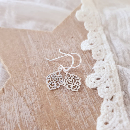 Korte boho hangertjes in 925 zilver