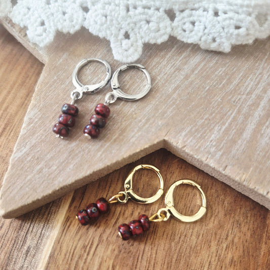 Ringetjes bordeaux picasso kraaltjes goud zilver varianten