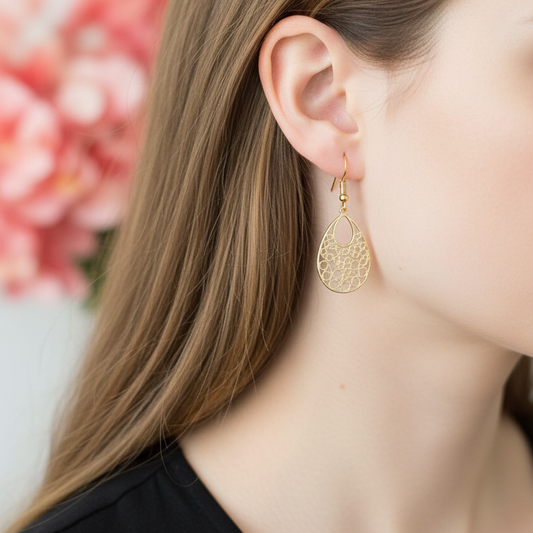 Gouden filigraan oorbellen - nieuwe poging