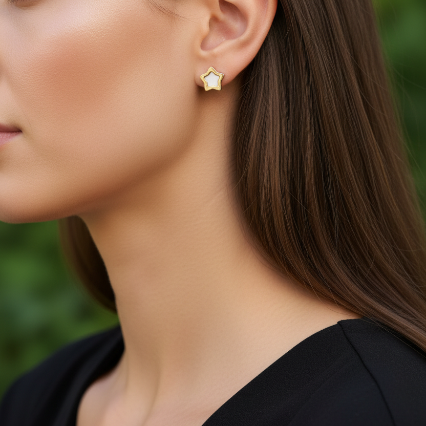 Gouden ster oorstekers correcte versie