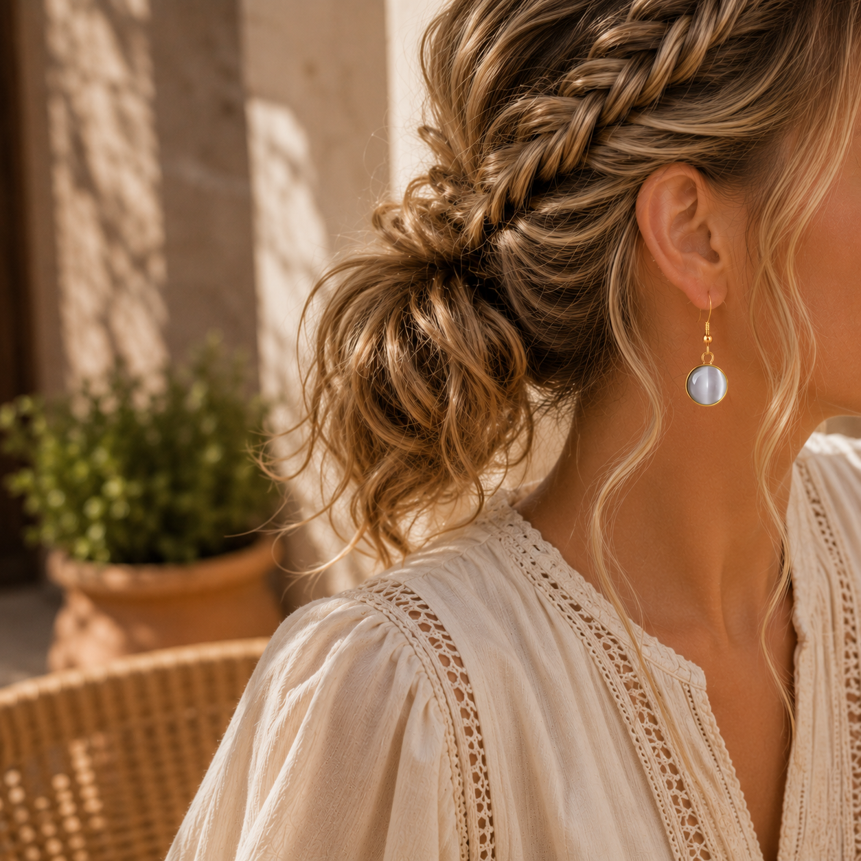 mooie retro look hangertjes in goud en zilver