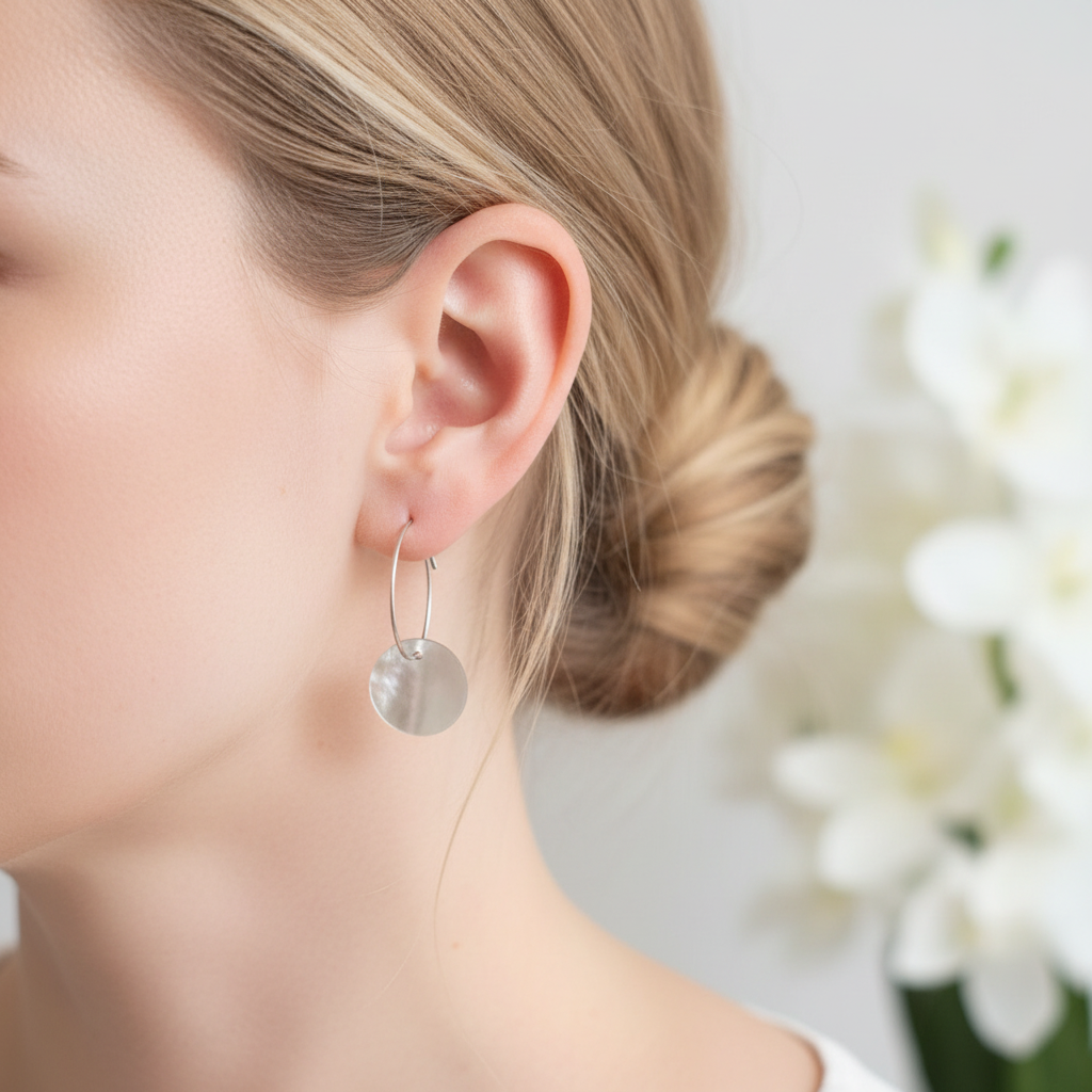 Zilver grijze parelmoer schelp ringen