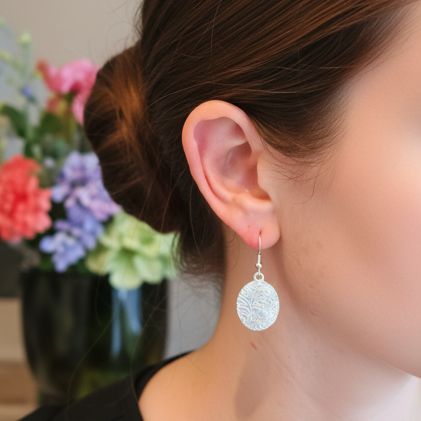 Zilveren ovale oorbellen - NU perfect