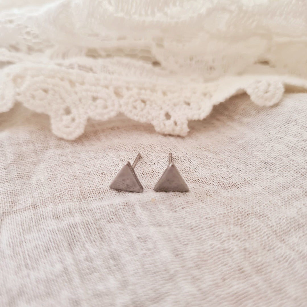 steker driehoekjes zilver brass minimalistisch