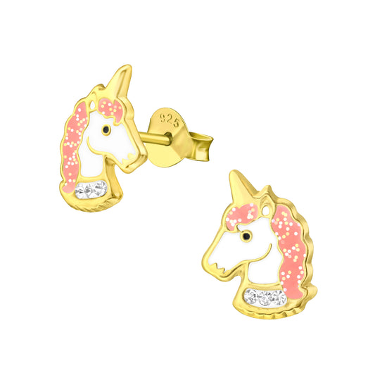 Kinderoorbellen unicorn goud